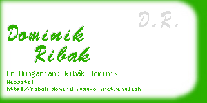 dominik ribak business card